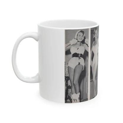 Terry Moore #451 - 66 PHOTOGRAPHS OF Terry MOORE U.K. Pocket Mag. Pages 32 & 33 (Vintage Female Icon) White Coffee Mug - Go Mug Yourself
