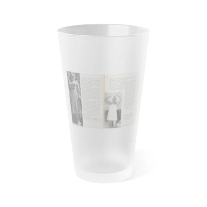 Terry Moore #453 - 66 PHOTOGRAPHS OF Terry MOORE U.K. Pocket Mag. Pages 36 & 37 (Vintage Female Icon) Frosted Pint Glass 16oz-16oz-Frosted-Go Mug Yourself
