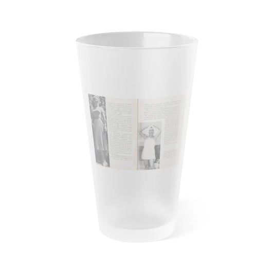 Terry Moore #453 - 66 PHOTOGRAPHS OF Terry MOORE U.K. Pocket Mag. Pages 36 & 37 (Vintage Female Icon) Frosted Pint Glass 16oz-16oz-Frosted-Go Mug Yourself