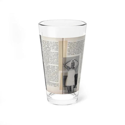 Terry Moore #453 - 66 PHOTOGRAPHS OF Terry MOORE U.K. Pocket Mag. Pages 36 & 37 (Vintage Female Icon) Pint Glass 16oz 16oz - Go Mug Yourself