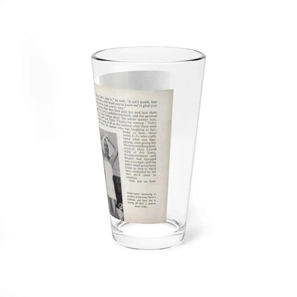 Terry Moore #453 - 66 PHOTOGRAPHS OF Terry MOORE U.K. Pocket Mag. Pages 36 & 37 (Vintage Female Icon) Pint Glass 16oz - Go Mug Yourself