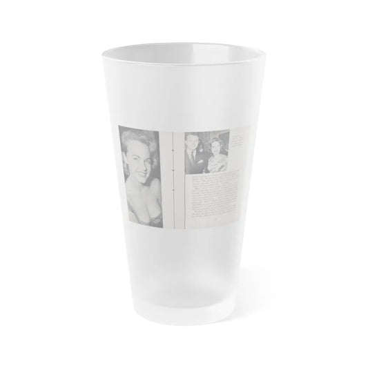 Terry Moore #454 - 66 PHOTOGRAPHS OF Terry MOORE U.K. Pocket Mag. Pages 38 & 39 (Vintage Female Icon) Frosted Pint Glass 16oz-16oz-Frosted-Go Mug Yourself