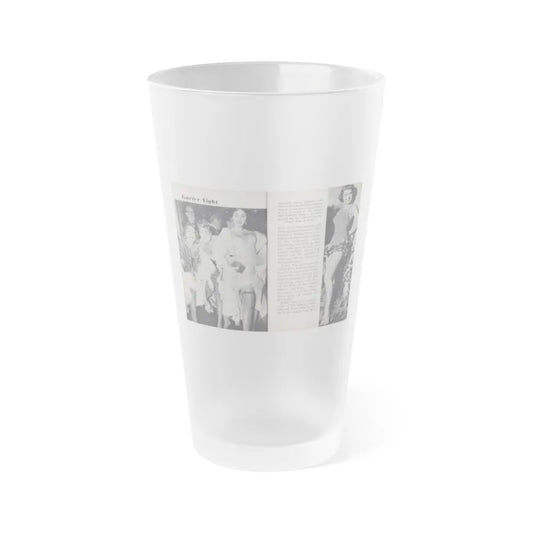 Terry Moore #455 - 66 PHOTOGRAPHS OF Terry MOORE U.K. Pocket Mag. Pages 40 & 41 (Vintage Female Icon) Frosted Pint Glass 16oz-16oz-Frosted-Go Mug Yourself