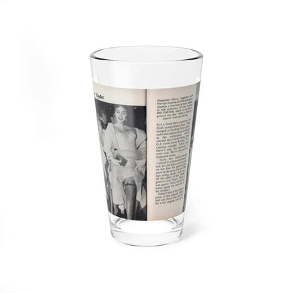 Terry Moore #455 - 66 PHOTOGRAPHS OF Terry MOORE U.K. Pocket Mag. Pages 40 & 41 (Vintage Female Icon) Pint Glass 16oz 16oz - Go Mug Yourself