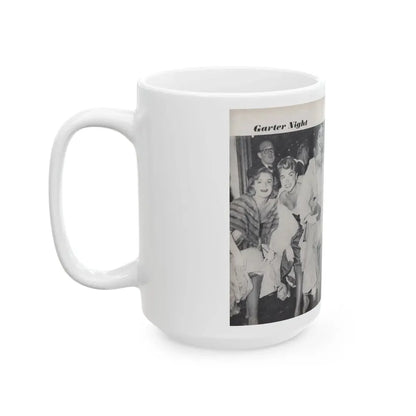 Terry Moore #455 - 66 PHOTOGRAPHS OF Terry MOORE U.K. Pocket Mag. Pages 40 & 41 (Vintage Female Icon) White Coffee Mug - Go Mug Yourself