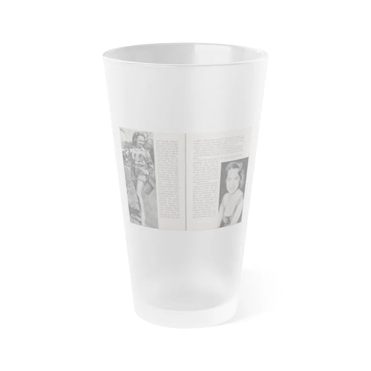 Terry Moore #456 - 66 PHOTOGRAPHS OF Terry MOORE U.K. Pocket Mag. Pages 42 & 43 (Vintage Female Icon) Frosted Pint Glass 16oz-16oz-Frosted-Go Mug Yourself