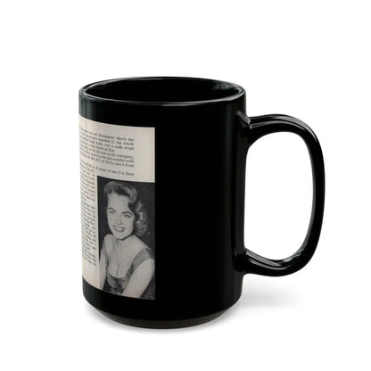 Terry Moore #456 - 66 PHOTOGRAPHS OF Terry MOORE U.K. Pocket Mag. Pages 42 & 43 (Vintage Female Icon) Black Coffee Mug - Go Mug Yourself