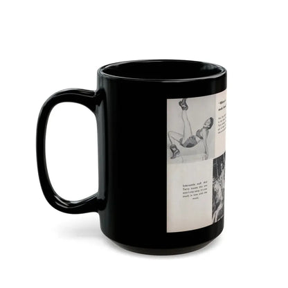 Terry Moore #457 - 66 PHOTOGRAPHS OF Terry MOORE U.K. Pocket Mag. Pages 44 & 45 (Vintage Female Icon) Black Coffee Mug - Go Mug Yourself