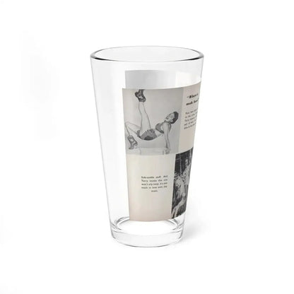 Terry Moore #457 - 66 PHOTOGRAPHS OF Terry MOORE U.K. Pocket Mag. Pages 44 & 45 (Vintage Female Icon) Pint Glass 16oz - Go Mug Yourself