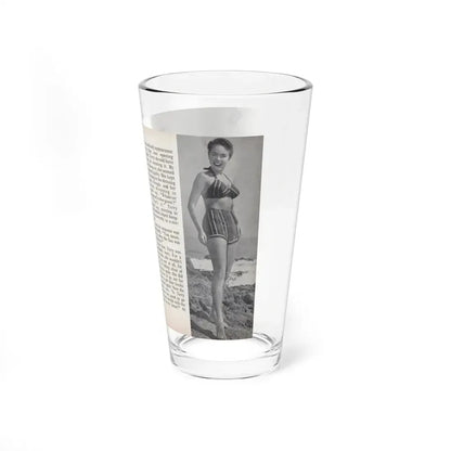 Terry Moore #457 - 66 PHOTOGRAPHS OF Terry MOORE U.K. Pocket Mag. Pages 44 & 45 (Vintage Female Icon) Pint Glass 16oz - Go Mug Yourself