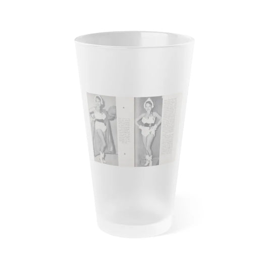 Terry Moore #458 - 66 PHOTOGRAPHS OF Terry MOORE U.K. Pocket Mag. Pages 46 & 47 (Vintage Female Icon) Frosted Pint Glass 16oz-16oz-Frosted-Go Mug Yourself
