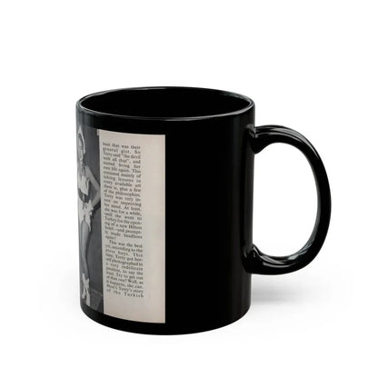 Terry Moore #458 - 66 PHOTOGRAPHS OF Terry MOORE U.K. Pocket Mag. Pages 46 & 47 (Vintage Female Icon) Black Coffee Mug - Go Mug Yourself