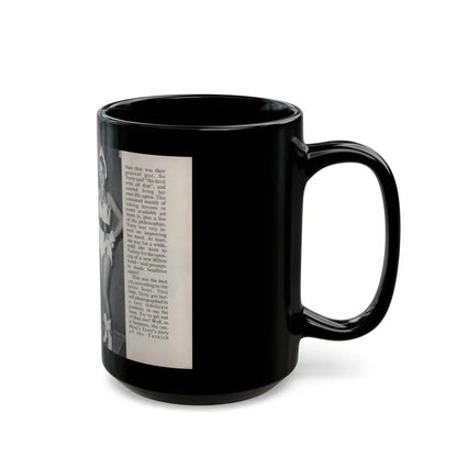 Terry Moore #458 - 66 PHOTOGRAPHS OF Terry MOORE U.K. Pocket Mag. Pages 46 & 47 (Vintage Female Icon) Black Coffee Mug - Go Mug Yourself