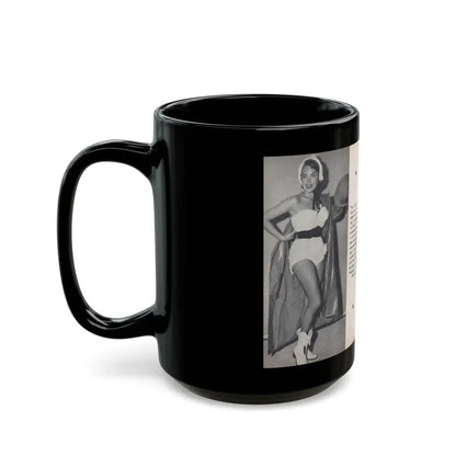 Terry Moore #458 - 66 PHOTOGRAPHS OF Terry MOORE U.K. Pocket Mag. Pages 46 & 47 (Vintage Female Icon) Black Coffee Mug - Go Mug Yourself