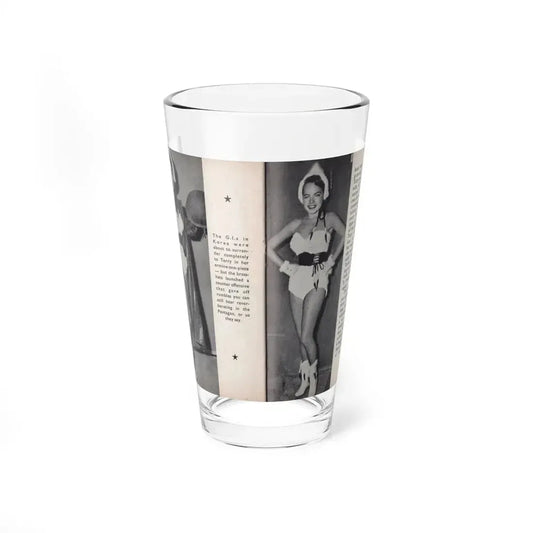 Terry Moore #458 - 66 PHOTOGRAPHS OF Terry MOORE U.K. Pocket Mag. Pages 46 & 47 (Vintage Female Icon) Pint Glass 16oz 16oz - Go Mug Yourself