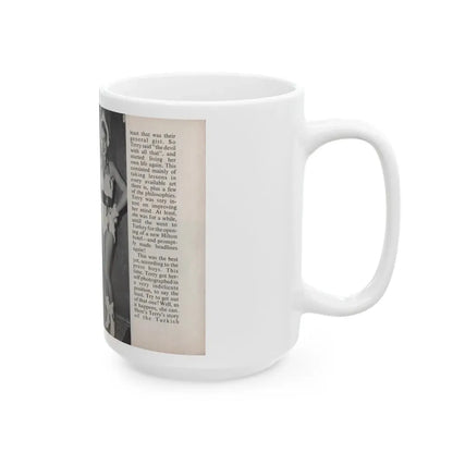 Terry Moore #458 - 66 PHOTOGRAPHS OF Terry MOORE U.K. Pocket Mag. Pages 46 & 47 (Vintage Female Icon) White Coffee Mug - Go Mug Yourself