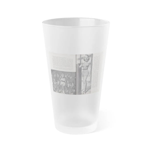 Terry Moore #459 - 66 PHOTOGRAPHS OF Terry MOORE U.K. Pocket Mag. Pages 48 & 49 (Vintage Female Icon) Frosted Pint Glass 16oz-16oz-Frosted-Go Mug Yourself