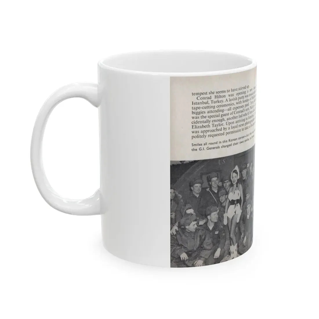 Terry Moore #459 - 66 PHOTOGRAPHS OF Terry MOORE U.K. Pocket Mag. Pages 48 & 49 (Vintage Female Icon) White Coffee Mug - Go Mug Yourself