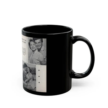 Terry Moore #460 - 66 PHOTOGRAPHS OF Terry MOORE U.K. Pocket Mag. Pages 50 & 51 (Vintage Female Icon) Black Coffee Mug - Go Mug Yourself