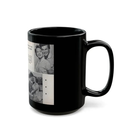 Terry Moore #460 - 66 PHOTOGRAPHS OF Terry MOORE U.K. Pocket Mag. Pages 50 & 51 (Vintage Female Icon) Black Coffee Mug - Go Mug Yourself