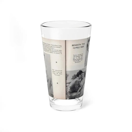 Terry Moore #460 - 66 PHOTOGRAPHS OF Terry MOORE U.K. Pocket Mag. Pages 50 & 51 (Vintage Female Icon) Pint Glass 16oz 16oz - Go Mug Yourself