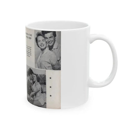 Terry Moore #460 - 66 PHOTOGRAPHS OF Terry MOORE U.K. Pocket Mag. Pages 50 & 51 (Vintage Female Icon) White Coffee Mug - Go Mug Yourself
