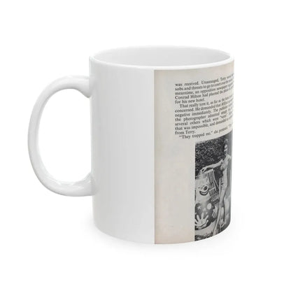Terry Moore #461 - 66 PHOTOGRAPHS OF Terry MOORE U.K. Pocket Mag. Pages 52 & 53 (Vintage Female Icon) White Coffee Mug - Go Mug Yourself