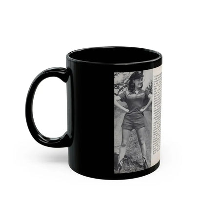 Terry Moore #462 - 66 PHOTOGRAPHS OF Terry MOORE U.K. Pocket Mag. Pages 54 & 55 (Vintage Female Icon) Black Coffee Mug - Go Mug Yourself