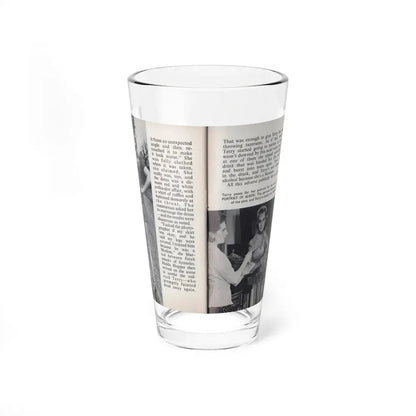 Terry Moore #462 - 66 PHOTOGRAPHS OF Terry MOORE U.K. Pocket Mag. Pages 54 & 55 (Vintage Female Icon) Pint Glass 16oz 16oz - Go Mug Yourself