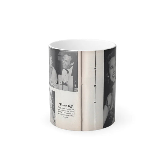 Terry Moore #463 - 66 PHOTOGRAPHS OF Terry MOORE U.K. Pocket Mag. Pages 56 & 57 (Vintage Female Icons) Color Changing Mug 11oz-11oz-Go Mug Yourself