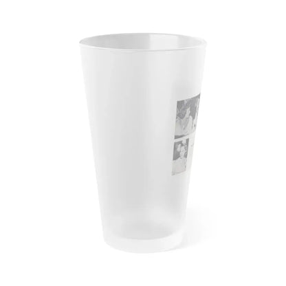 Terry Moore #463 - 66 PHOTOGRAPHS OF Terry MOORE U.K. Pocket Mag. Pages 56 & 57 (Vintage Female Icon) Frosted Pint Glass 16oz - Go Mug Yourself