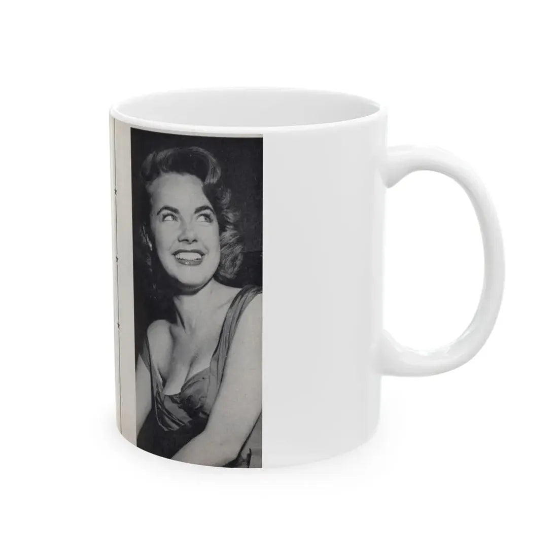 Terry Moore #463 - 66 PHOTOGRAPHS OF Terry MOORE U.K. Pocket Mag. Pages 56 & 57 (Vintage Female Icon) White Coffee Mug - Go Mug Yourself
