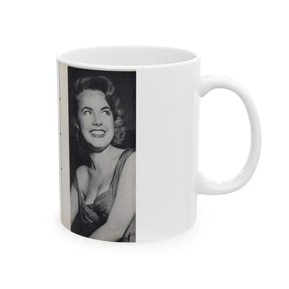 Terry Moore #463 - 66 PHOTOGRAPHS OF Terry MOORE U.K. Pocket Mag. Pages 56 & 57 (Vintage Female Icon) White Coffee Mug - Go Mug Yourself