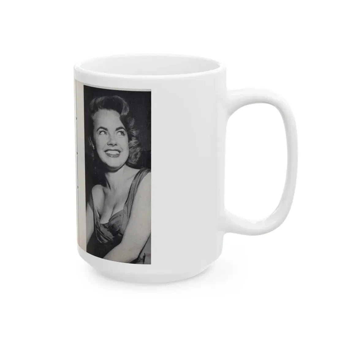 Terry Moore #463 - 66 PHOTOGRAPHS OF Terry MOORE U.K. Pocket Mag. Pages 56 & 57 (Vintage Female Icon) White Coffee Mug - Go Mug Yourself