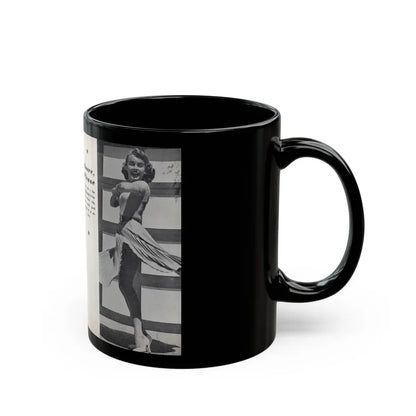Terry Moore #464 - 66 PHOTOGRAPHS OF Terry MOORE U.K. Pocket Mag. Pages 58 & 59 (Vintage Female Icon) Black Coffee Mug - Go Mug Yourself