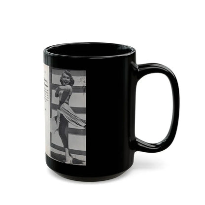 Terry Moore #464 - 66 PHOTOGRAPHS OF Terry MOORE U.K. Pocket Mag. Pages 58 & 59 (Vintage Female Icon) Black Coffee Mug - Go Mug Yourself