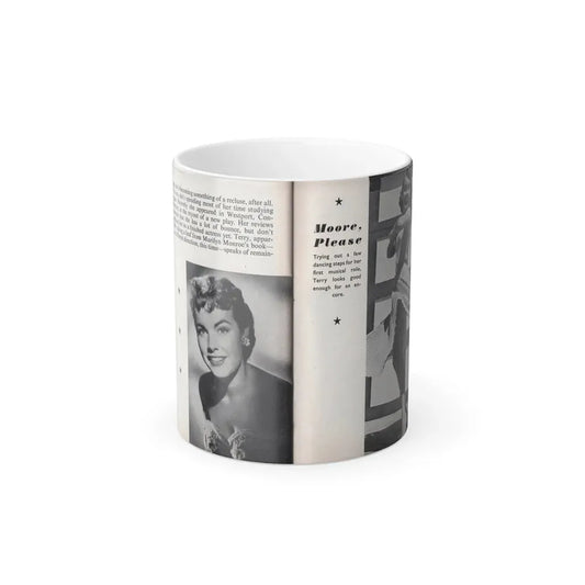 Terry Moore #464 - 66 PHOTOGRAPHS OF Terry MOORE U.K. Pocket Mag. Pages 58 & 59 (Vintage Female Icon) Color Changing Mug 11oz Default Title 11oz - Go Mug Yourself