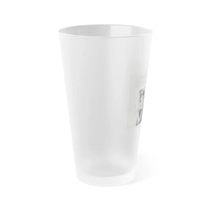 Terry Moore #464 - 66 PHOTOGRAPHS OF Terry MOORE U.K. Pocket Mag. Pages 58 & 59 (Vintage Female Icon) Frosted Pint Glass 16oz - Go Mug Yourself