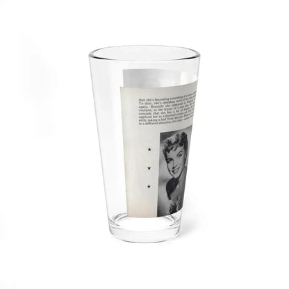 Terry Moore #464 - 66 PHOTOGRAPHS OF Terry MOORE U.K. Pocket Mag. Pages 58 & 59 (Vintage Female Icon) Pint Glass 16oz - Go Mug Yourself