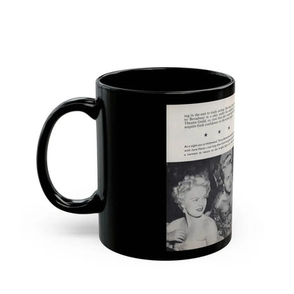 Terry Moore #465 - 66 PHOTOGRAPHS OF Terry MOORE U.K. Pocket Mag. Pages 60 & 61 (Vintage Female Icon) Black Coffee Mug - Go Mug Yourself