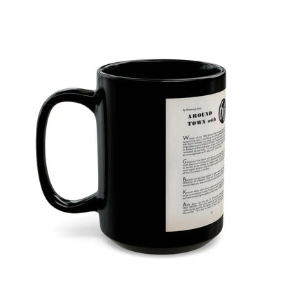 Terry Moore #466 - 66 PHOTOGRAPHS OF Terry MOORE U.K. Pocket Mag. Pages 62 & 63 (Vintage Female Icon) Black Coffee Mug - Go Mug Yourself