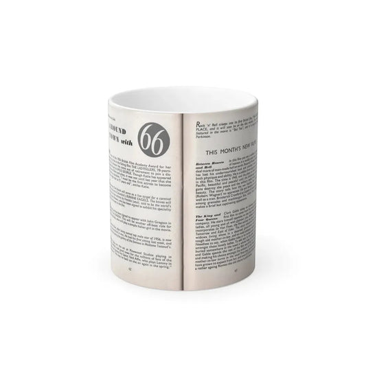 Terry Moore #466 - 66 PHOTOGRAPHS OF Terry MOORE U.K. Pocket Mag. Pages 62 & 63 (Vintage Female Icon) Color Changing Mug 11oz Default Title 11oz - Go Mug Yourself