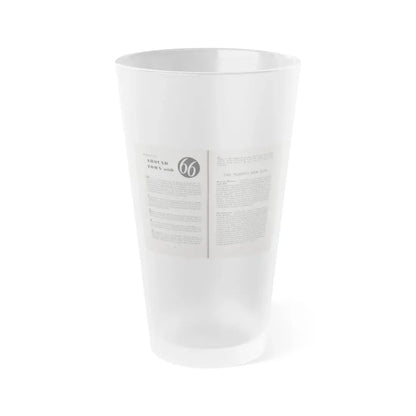 Terry Moore #466 - 66 PHOTOGRAPHS OF Terry MOORE U.K. Pocket Mag. Pages 62 & 63 (Vintage Female Icon) Frosted Pint Glass 16oz 16oz Frosted - Go Mug Yourself