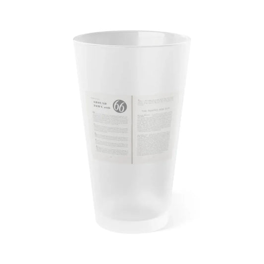Terry Moore #466 - 66 PHOTOGRAPHS OF Terry MOORE U.K. Pocket Mag. Pages 62 & 63 (Vintage Female Icon) Frosted Pint Glass 16oz 16oz Frosted - Go Mug Yourself