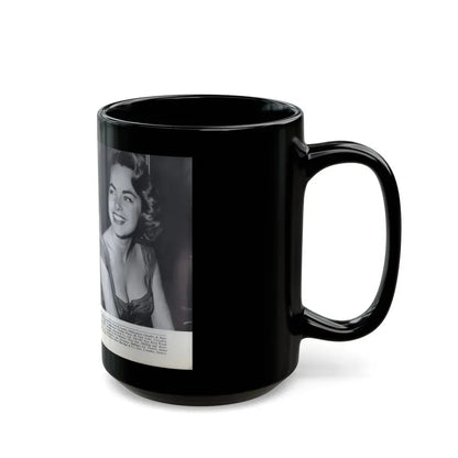 Terry Moore #467 - 66 PHOTOGRAPHS OF Terry MOORE U.K. Pocket Mag. Inside Back Cover Page 66 (Vintage Female Icon) Black Coffee Mug - Go Mug Yourself