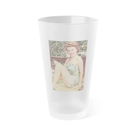 Terry Moore #479 (Vintage Female Icon) Frosted Pint Glass 16oz 16oz Frosted - Go Mug Yourself