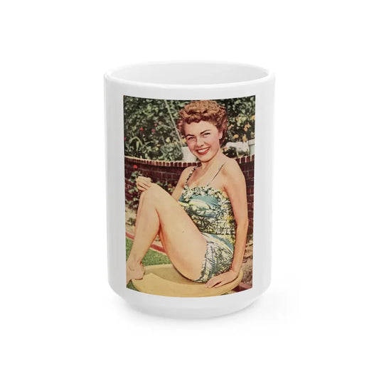 Terry Moore #479 (Vintage Female Icon) White Coffee Mug 15oz - Go Mug Yourself