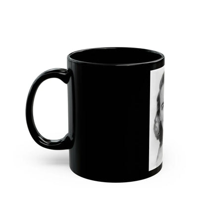 Terry Moore #4821 (Vintage Female Icon) Black Coffee Mug-Go Mug Yourself
