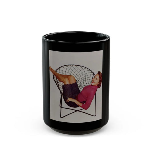 Terry Moore #485 (Vintage Female Icon) Black Coffee Mug-15oz-Go Mug Yourself