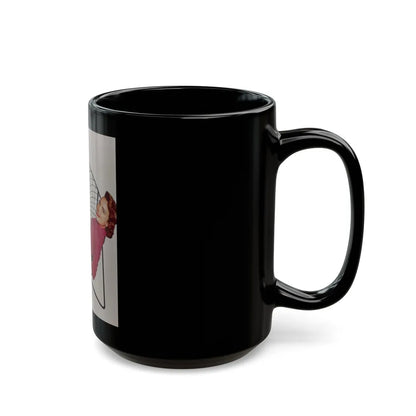 Terry Moore #485 (Vintage Female Icon) Black Coffee Mug-Go Mug Yourself
